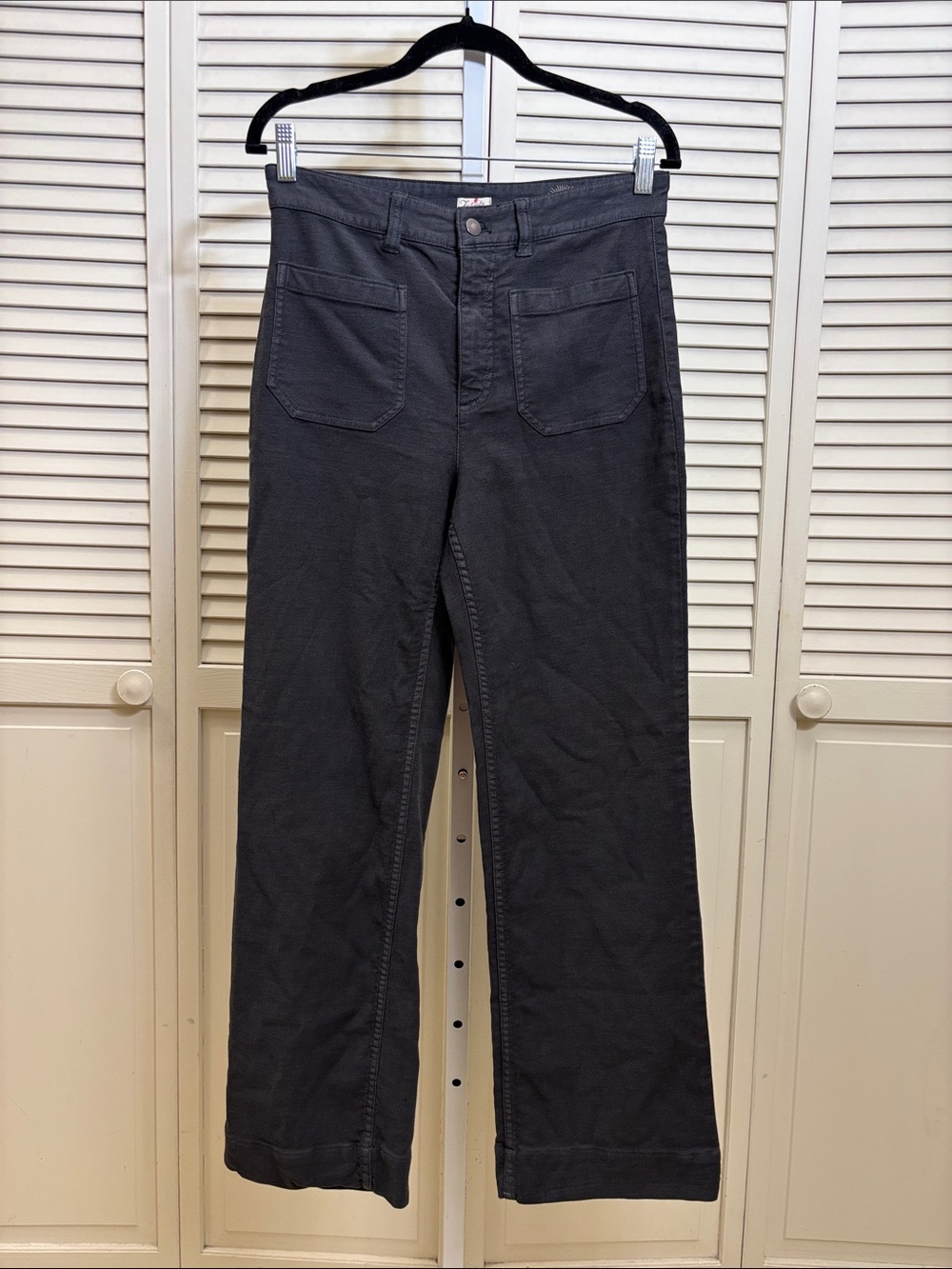 Faherty Stretch Terry Patch Pocket Pant Gray Size 29
